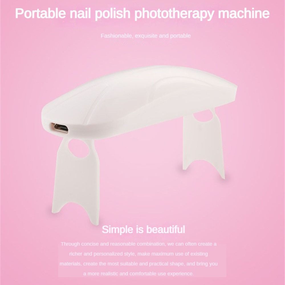 New Foldable Pocket Nail Dryer Mini Size Durable Phototherapy Lamp Portable 2 Speeds Uv LED Lights