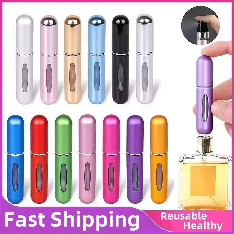 5ml Mini Perfume Refill Bottle Portable Refillable Spray Jar Scent Pump Empty Cosmetic Containers Atomizer for Travel Tool Hot
