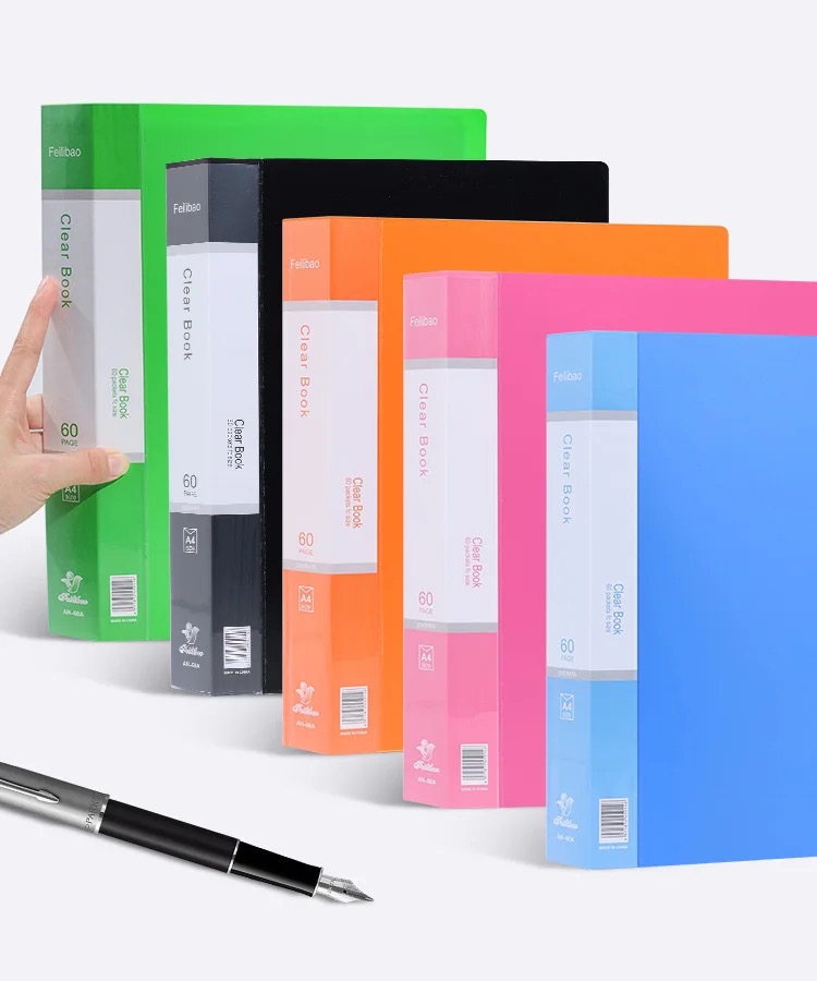 A4 Display File/ Punchless Binder Plastic ( Random Color )