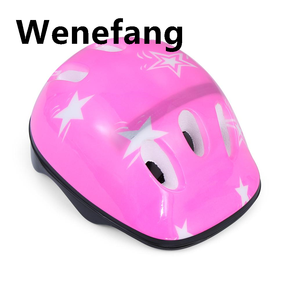 Wenefang Kids Helmet Knee Elbow Pad Set Swegway Profesional Gear Skate Cycling Bike Safety