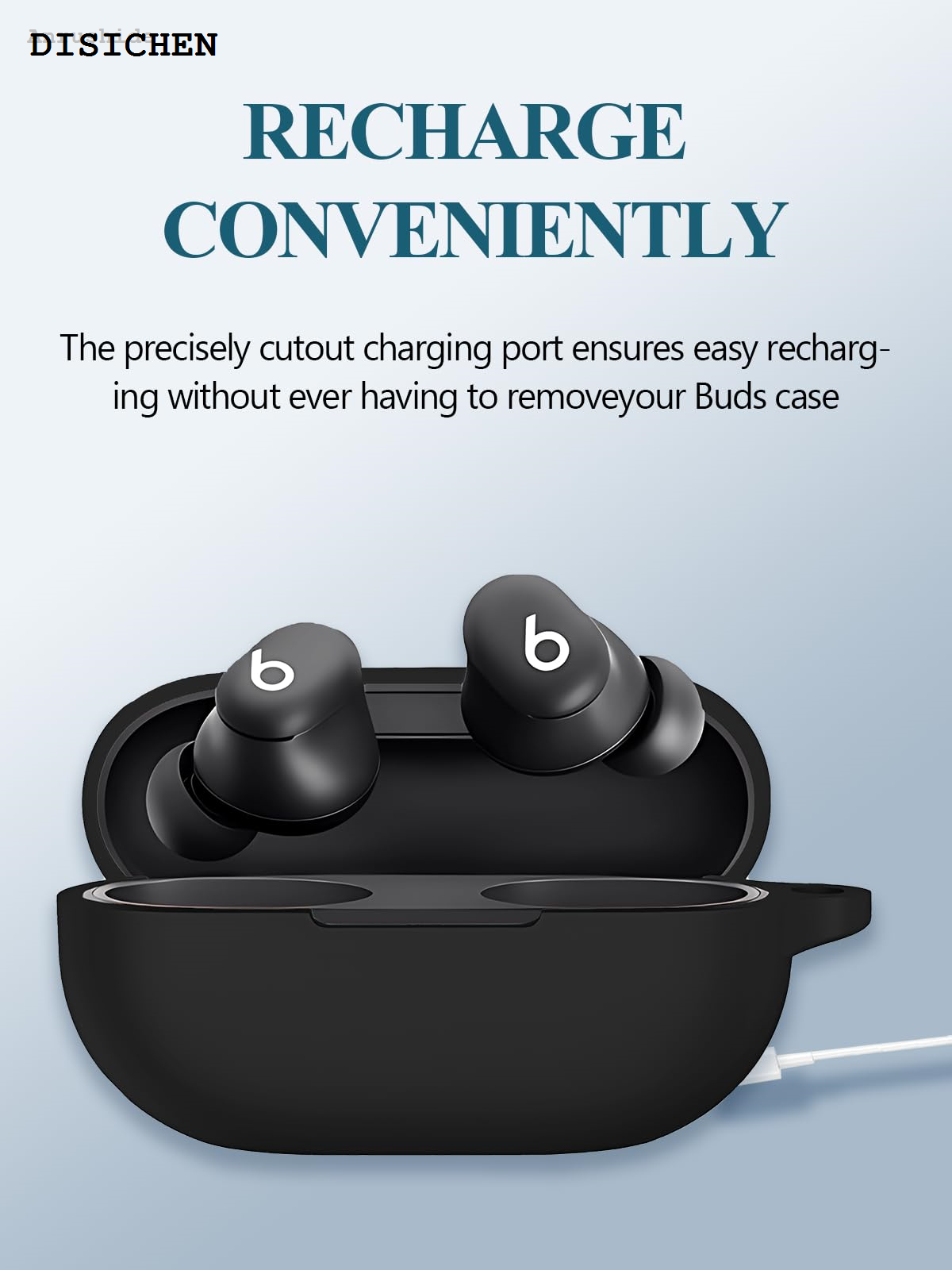 DISICHEN Fashion Anrushide Silicone Case Cover for 2024 Beats Solo Buds Wireless Earbuds Bargain price Accessories, Soft Protective Case Skin Cute Anime