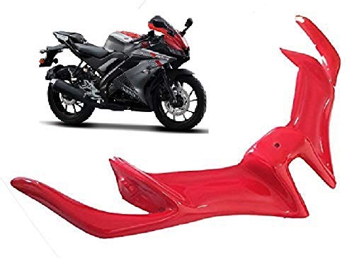 Unbreakable Bike Winglet Wiser Cap/Light Visor Cap For Yamaha R15 V3 (Large, Racing Red)
