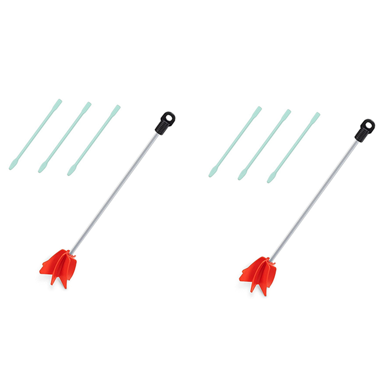 FORIDE 2 Set Epoxy Mixer for Drill-5 Gallon Paint and Epoxy Resin Mixing Attachment- Stirrer Paddle for Drills-6 Stir Sticks