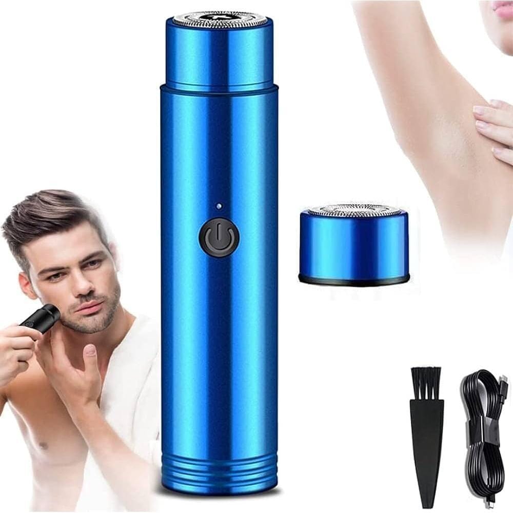 Mini Electric Shaver for Men Washable Small Portable Razor Rechargeable USB Car Charging