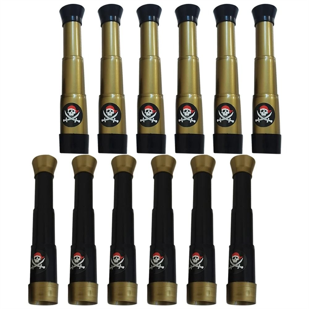 Party Favor Halloween Pirate Telescopes Collapsible Apparel Plaything Children Monoculars Lightweight Pirate Spyglass Kids Toys