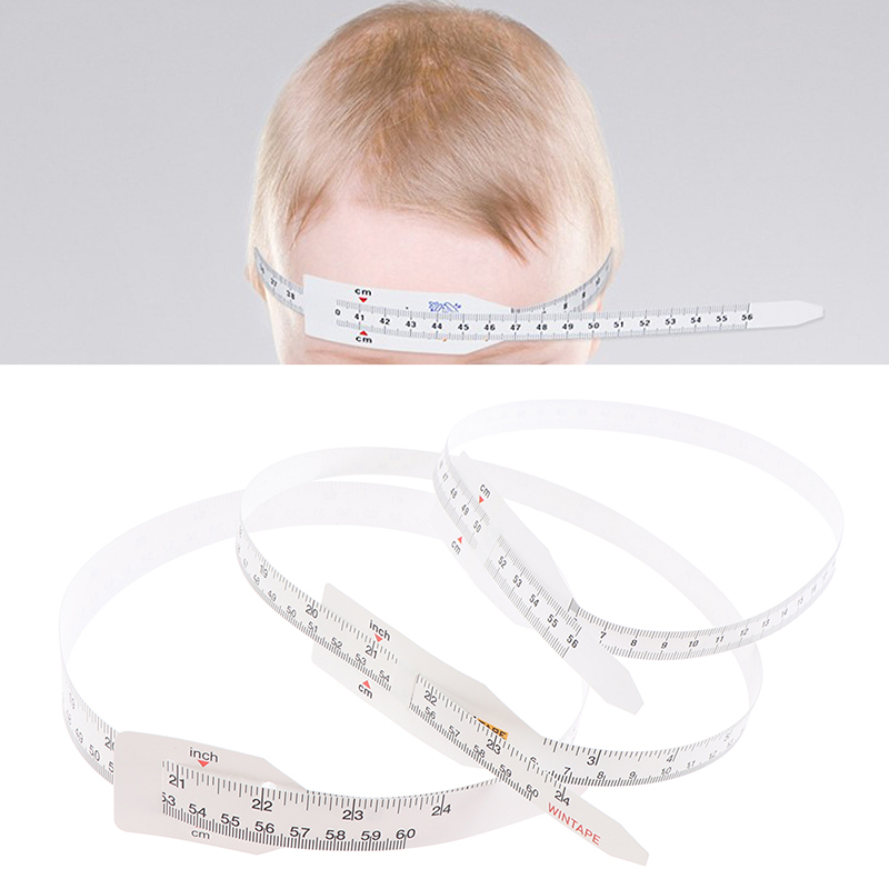 Original Non-Stretchable Plastic Head Circumference Tape Measure Ruler Pediatrics Baby