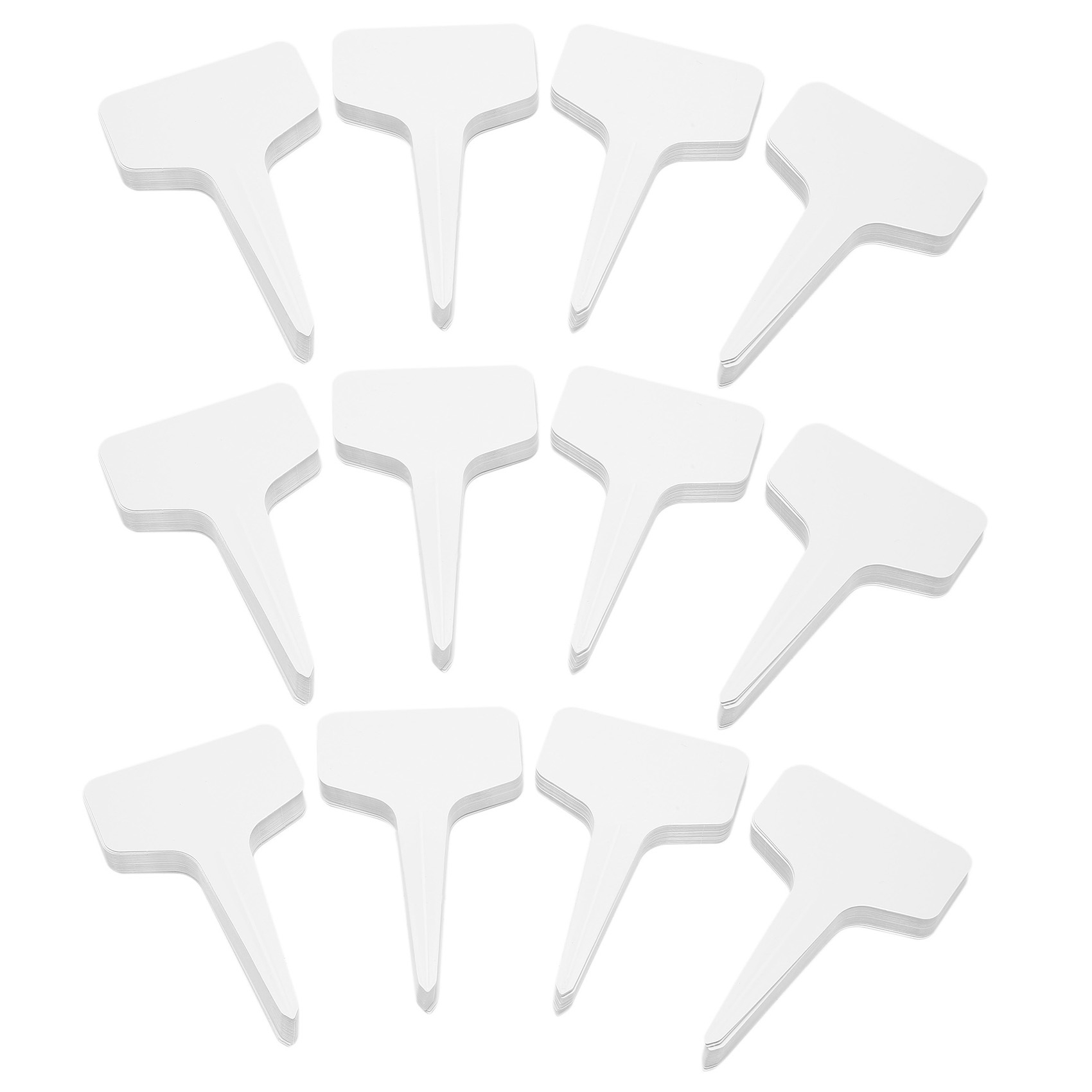 fasdaga 300 Pcs Garden Labels Gardening Plant Classification Sorting Sign Tag Ticket Plastic Writing Plate Board Plug in Card