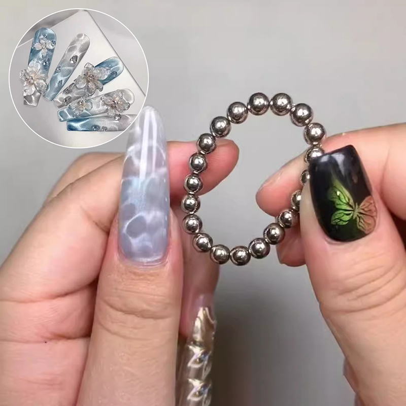 20Pcs/Set Small Round Magnet Beads For Cat Eye Painting Nails Art Design Gel Polish Nail Magnet Tool DIY&Salon Accessor 5a63