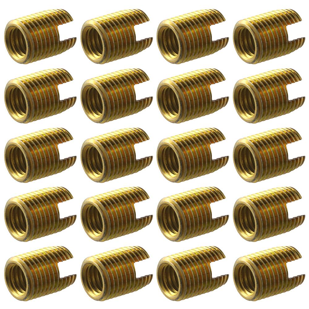 20Pcs Easy to Use 302 Carbon Steel Self Tapping Thread Inserts Various Sizes Thread Repair Inserts for Automotive Rail Vehicle Industry