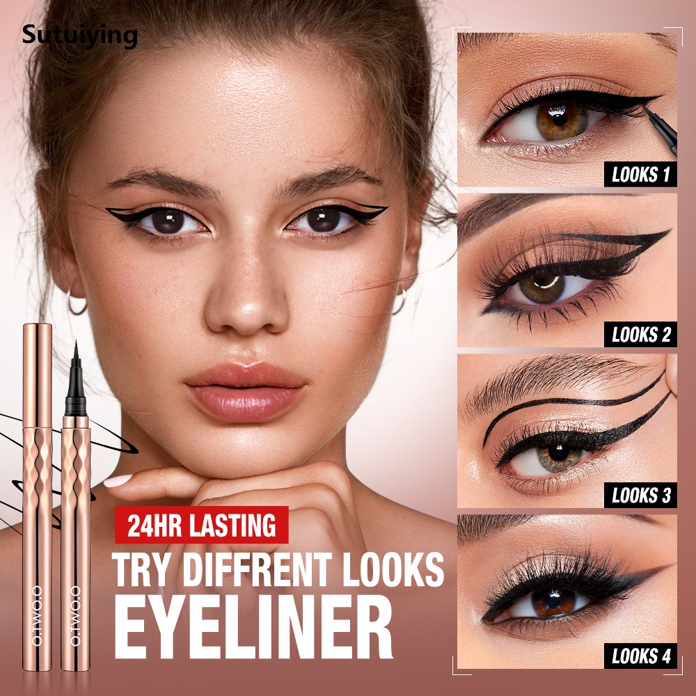 Sutuiying O.TWO.O 3pcs Makeup Set 4d Silk Fiber Mascara Eyeliner Pen Eyebrow New style Pencil Waterproof Smudge Proof Long-lasting Cosmetics Kit