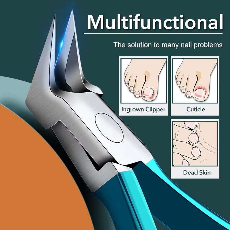 New style 1Pcs Toenail Clippers For Thick Ingrown Nails Women Non-Slip Long Handle Toenail Cutter Trimmers Beauty Manicure Products Tools