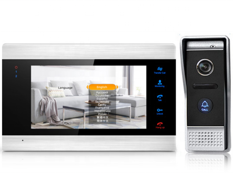 Tuya Smart WIFI Video Door Phone Kit With Indoor Monitor