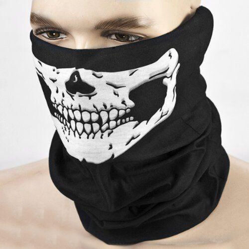 Skull Series Seamless Tubular Bandana - Tactical Neck Gaiter, Headwrap & Face Mask for Summer | Breathable UV Protection Scarf for Hiking, Cycling, Hunting, Fishing, Motorcycle & Outdoor Sports
