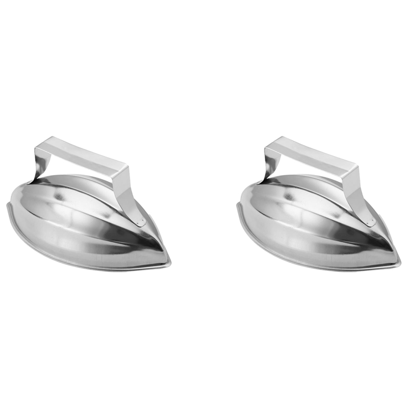 2X Japanese-Style Stainless Steel Boat-Shaped Egg-Wrapped Rice Mold Rice Molds Melon Seed Model