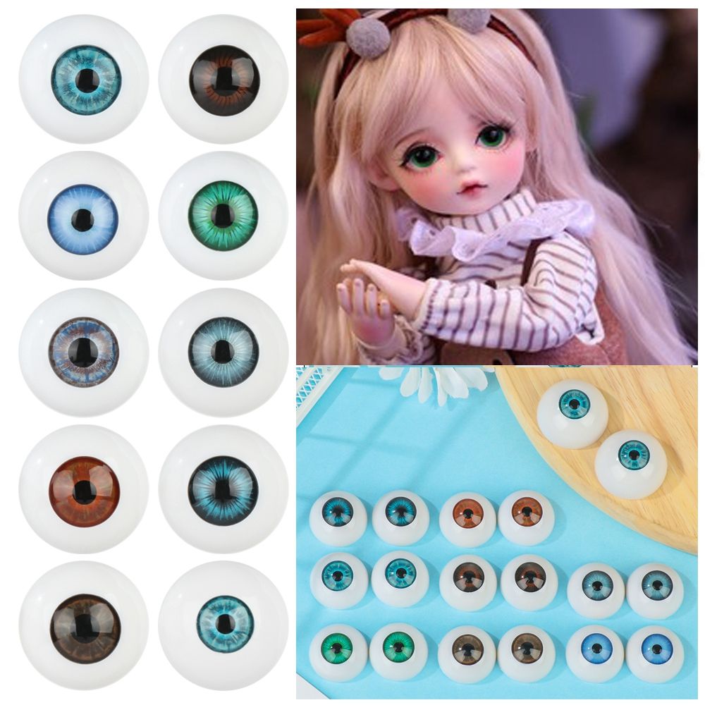 1 pair Blue Brown Green DIY For BJD Safety Animal Toy Making Crafts Eyeball Acrylic Eyes