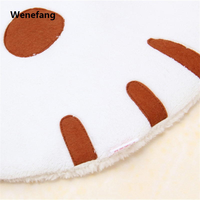 Wenefang Sanrio Hello Kitty Cartoon Cute Big Head Floor Mat Non-slip Soft Bargain price Bedroom Living Room Decor Miniso Decor Birthday Gifts For Girl