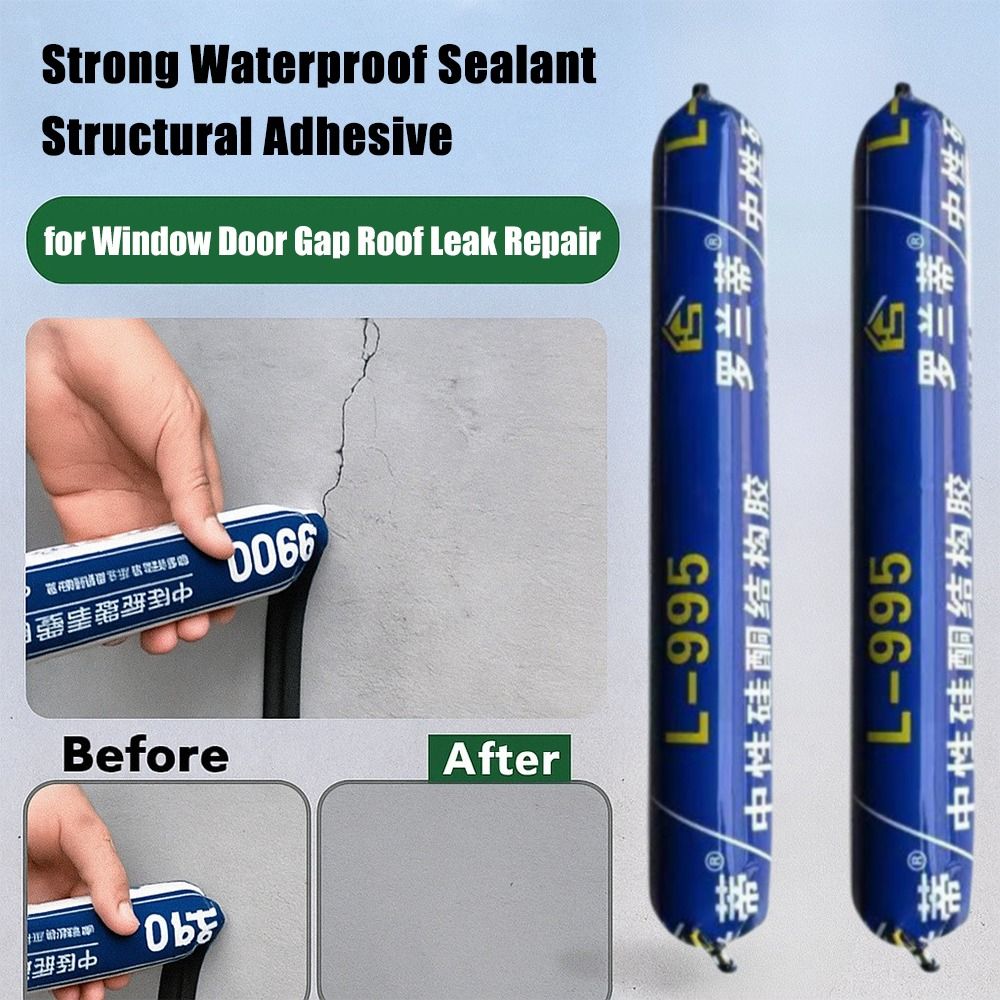 1Pcs New 750g Strong Waterproof Sealant 995 High Viscosity Silicone Glass Adhesive Neutral Sealant for Window Door Gap Roof Leak Repair
