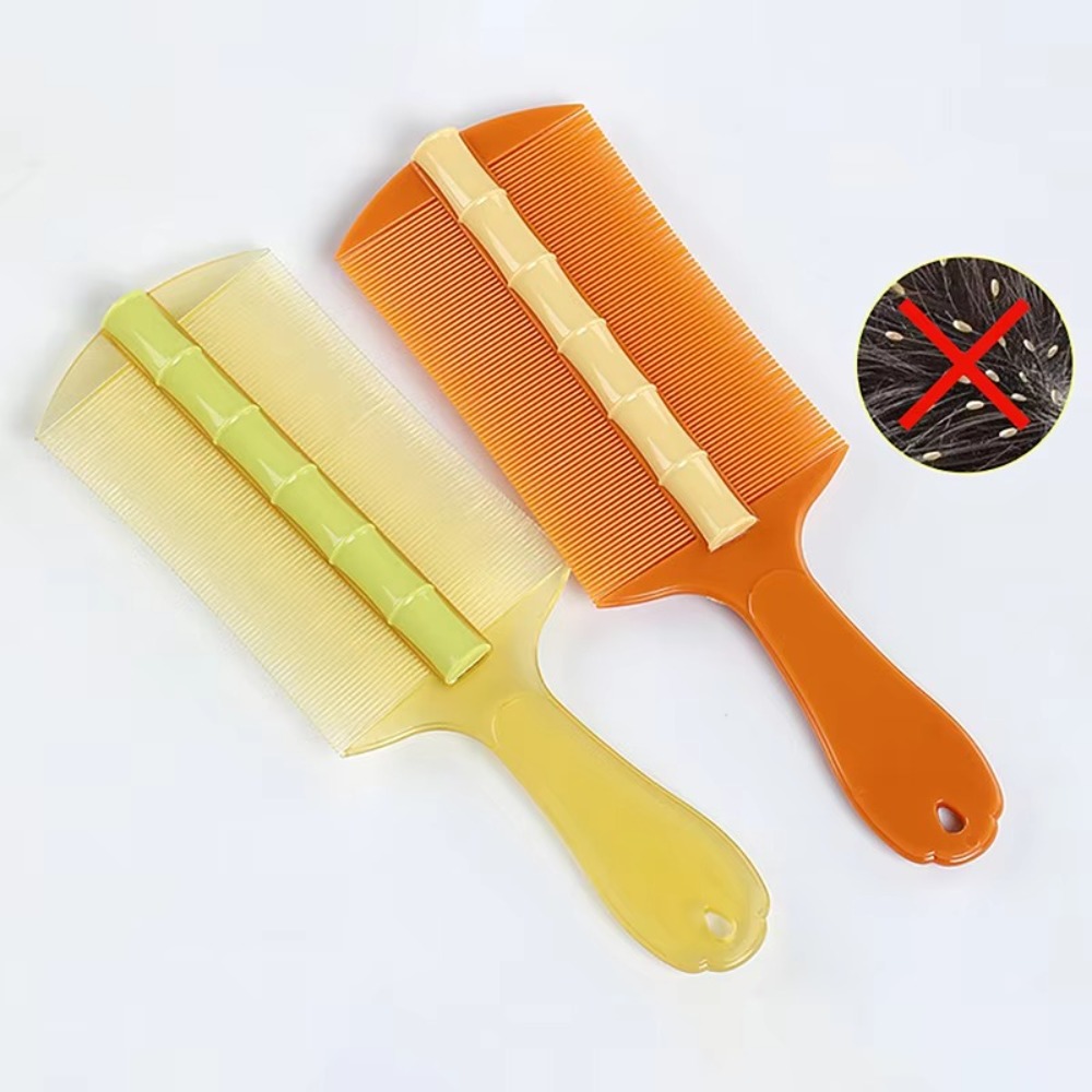 New Double-sided Bamboo Lice Comb Ultra-Dense Smooth Cleansing Scalp Comb Professional Remove Dandruff Scalp Massage Comb