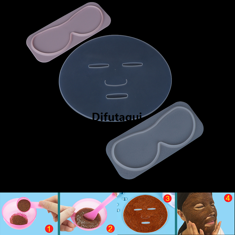 Difutagui 1pcs Silicone Eye Facial Mask Mold For Fruit Vegetable Mask Portable Machine Maker Clear Mask Mold Tray Mask DIY Making Tool