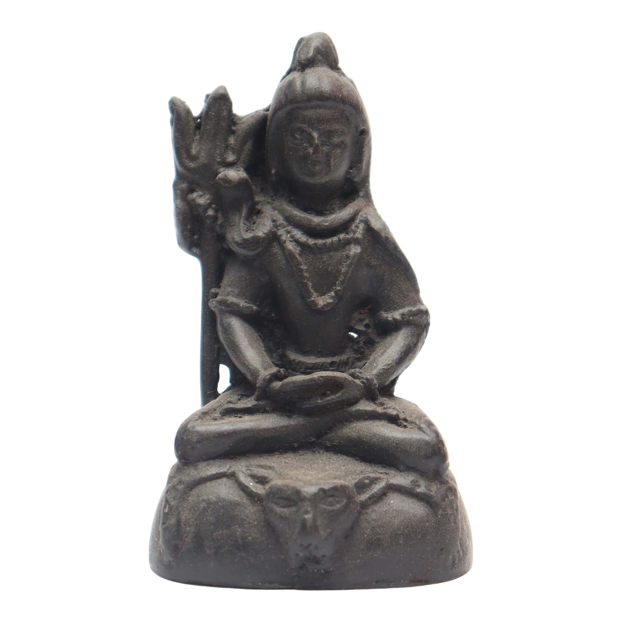 Shiv Parivar Black Resin Statue Pooja Idol 3 Inch 75Gram