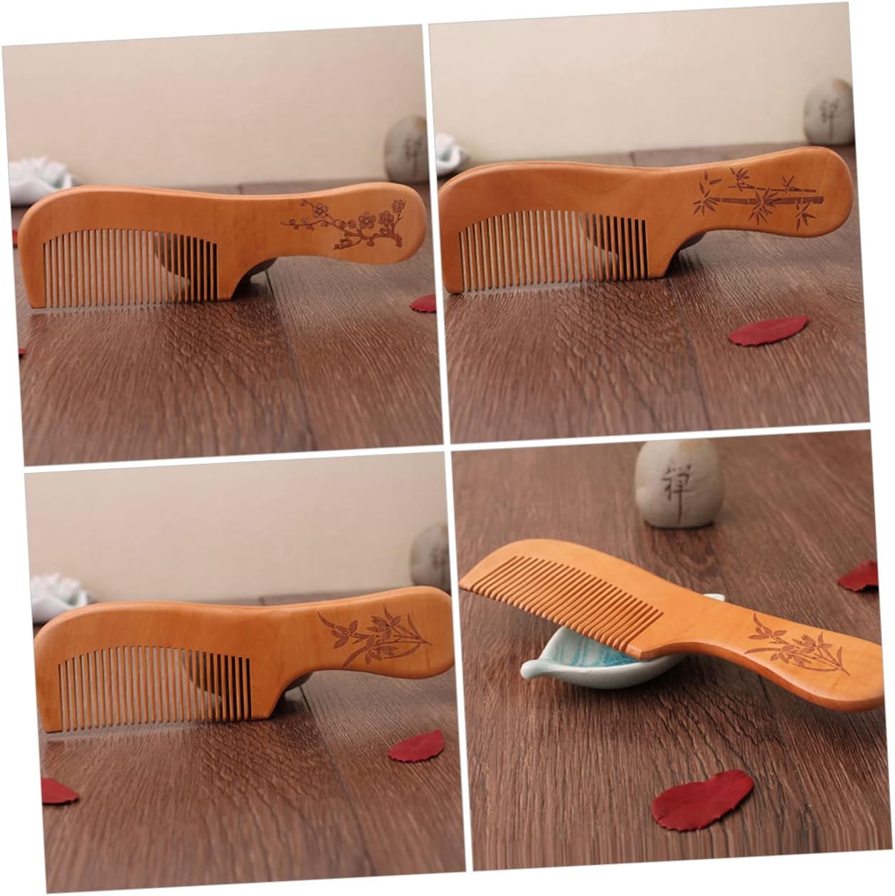 Natural Wooden Hair Comb for Men and Women (1 Piece)