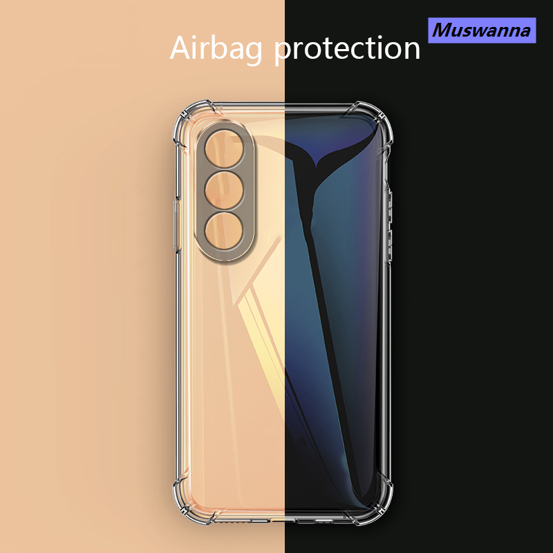 Muswanna Sroof Casing For VIVO Y19e New transparent airbag four corners drop-proof all-inclusive phone case