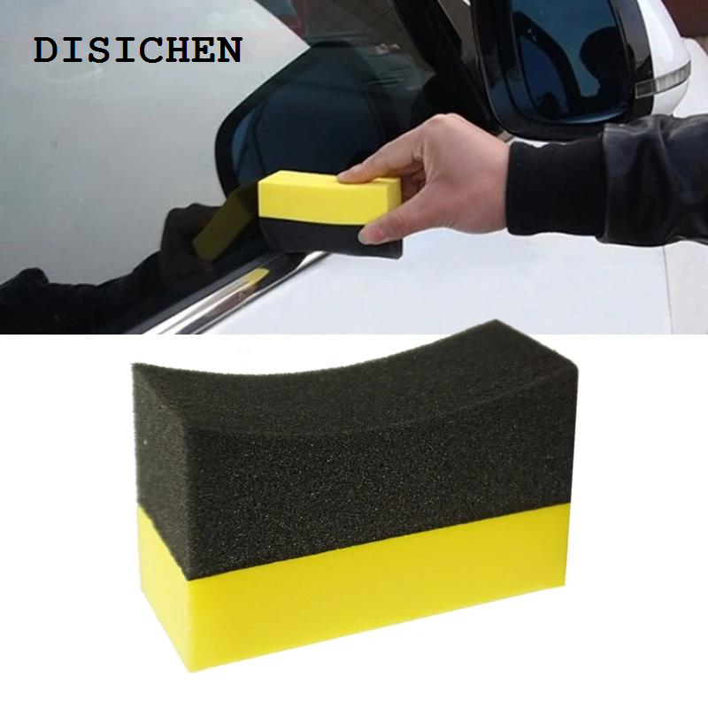 DISICHEN Affordable 5/6/10/15Pcs Car Cleaning PE Multi-purpose Corner Rubbing Wax Sponge Composite Crescent Tire Brush Car Cleaning Car Tools