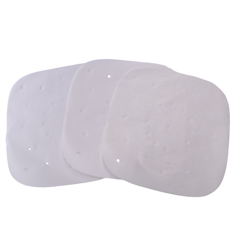 FORIDE 200Pcs Oven Baking Paper Steamer Paper Kitchen Paper Air Fryer Pad Paper Silicone Paper .5 Inches,White