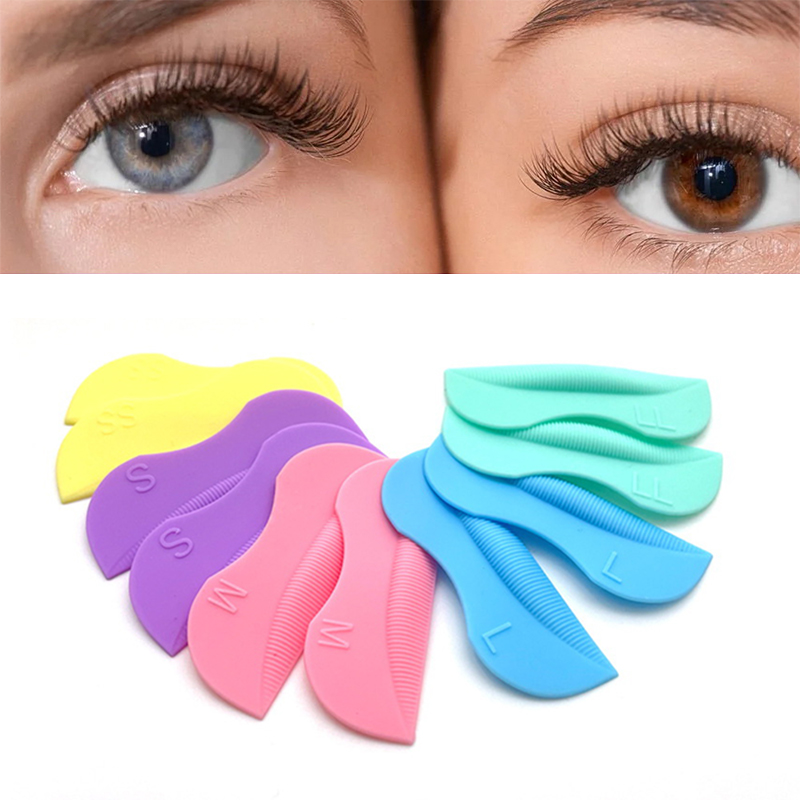 5 Pair/Set Silicone Curlers Curl Eyelash Pads Eyelash Extension Perm Tools Multicolor Eyelash Lifting Kit Accessories Reusable CF8