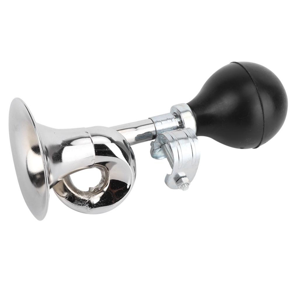 Durable Classic Bike Horn Iron + Plastic Squeeze Operation Cycling Hooter Super Loud Bicycle Bell Cycling Use