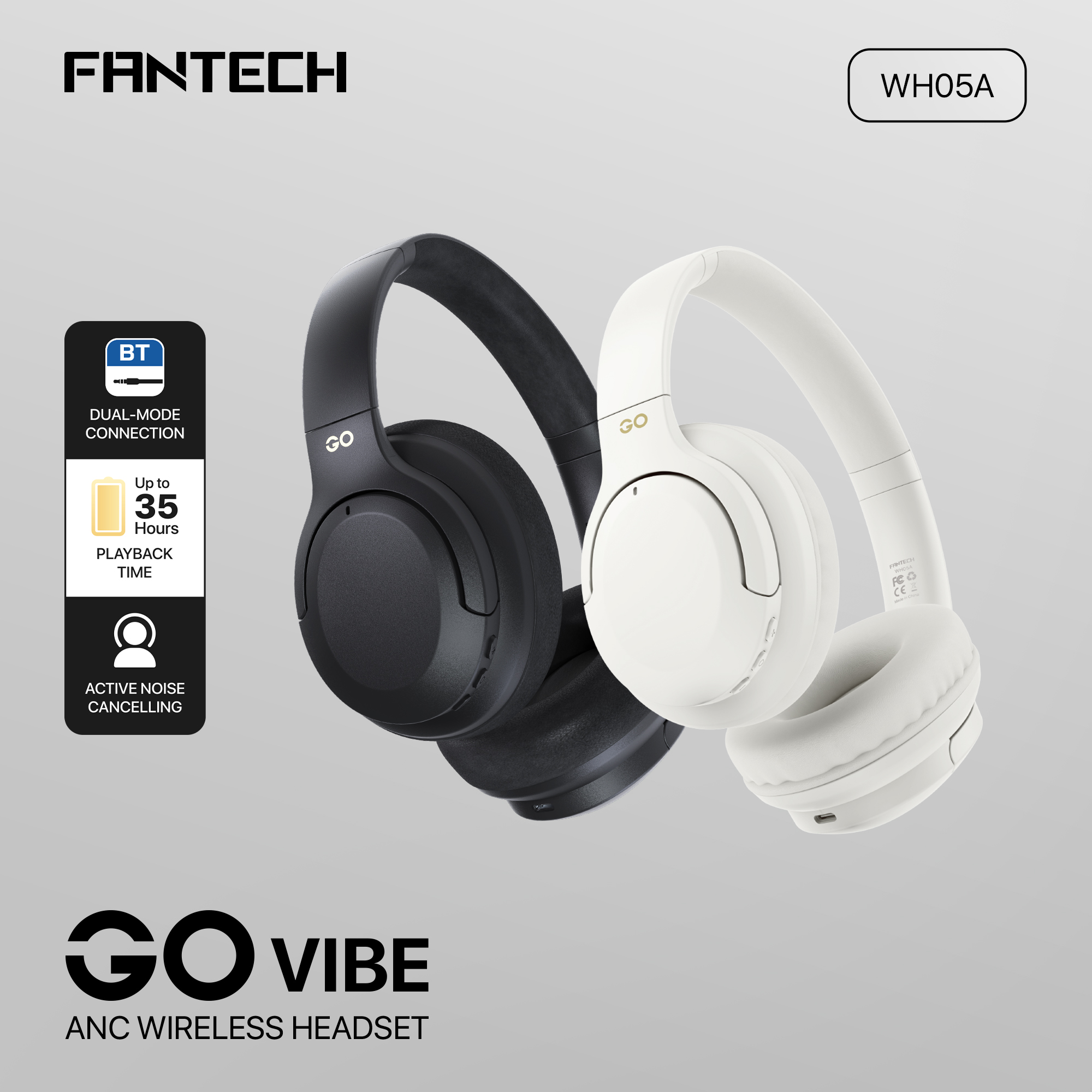 FANTECH WH05A GO VIBE ANC WIRELESS HEADSET