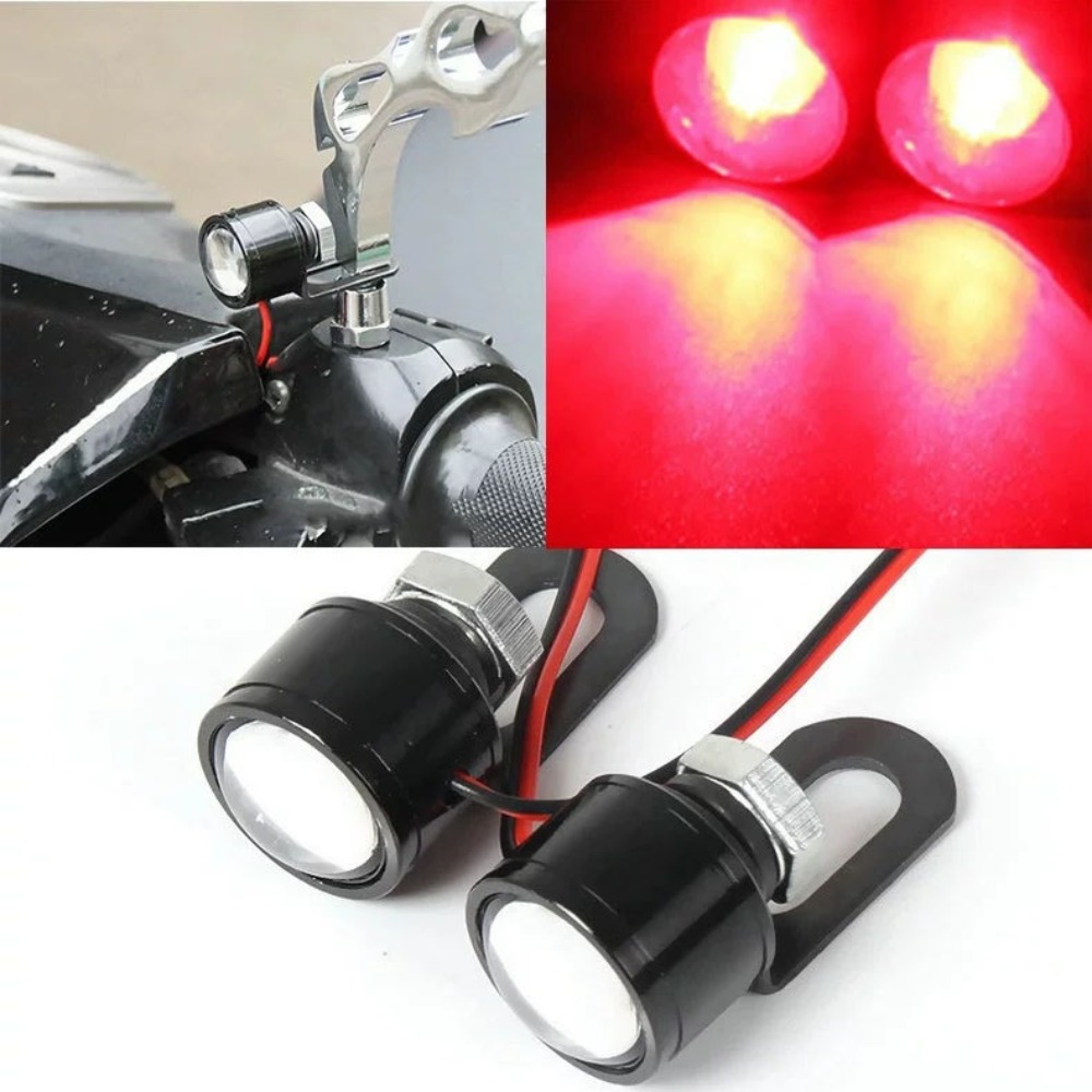 1 pair Universal Super Bright Driving Light Led Moto Accessories Eagle Eye Light 12V Fog Lamp