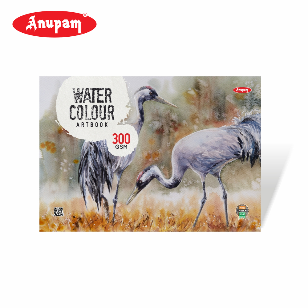 Anupam Water Colour Painting Book A5 - 300 Gsm - 12 Sheets (Cover Design May Vary)