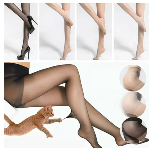 Women Summer Silk Smooth Breathable High Waist Ultra Thin Stockings | Solid Nylon Mix Breathable High Waist Thin Stocking For Women