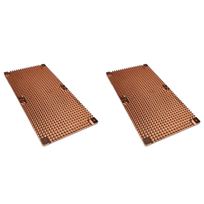 NXFDSIOZ 2X 3060 3080 3090 Backplane Pure Copper Heat Sink Graphics Card Memory Auxiliary Radiator 90X180MM(3mm)
