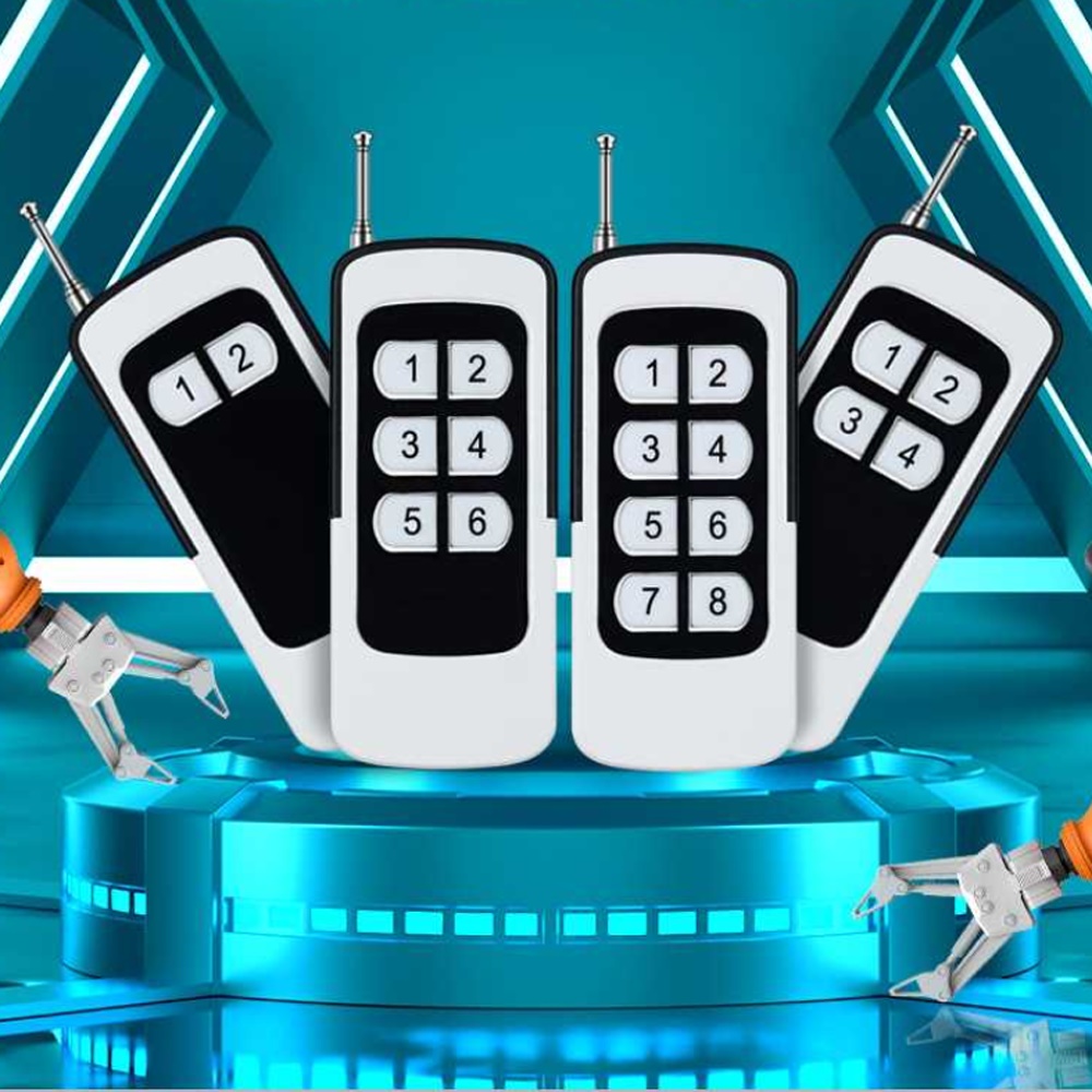 New 500M High Power Drop-proof Industrial Wireless Remote Control 2/4/6/8 Button EV1527 Chip ASK RF 433MHz