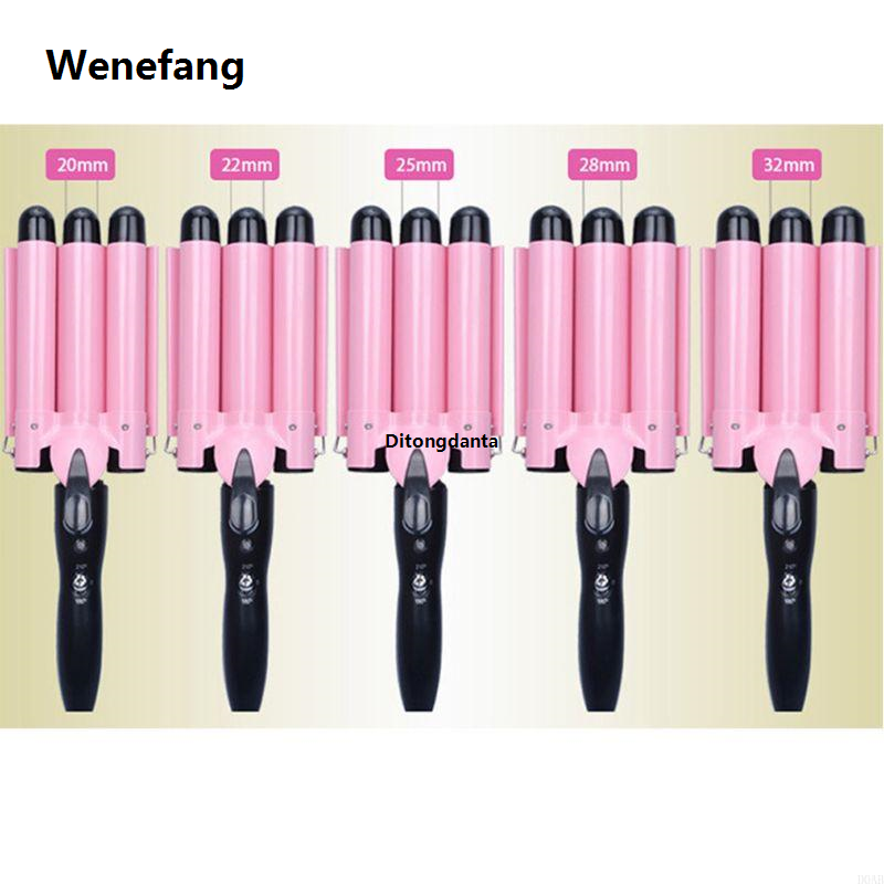 Wenefang Heating fast curling iron 3 curling iron/2522/20D0AB/28/32mm barrel for large, salon home