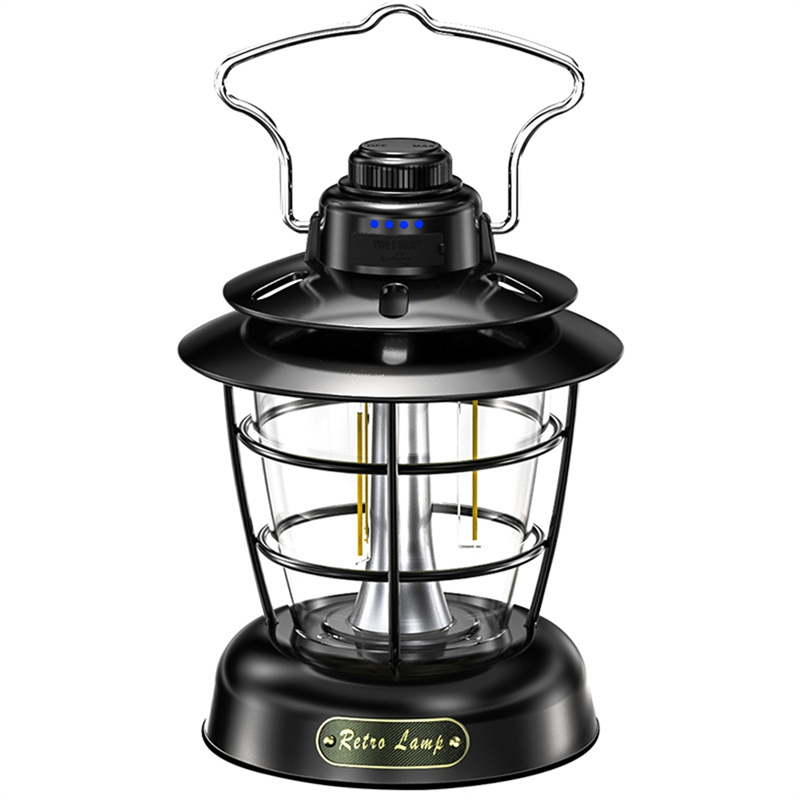 Retro Lantern Outdoor Multi-Function Camping Tent Light A