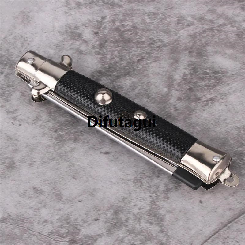 Difutagui Jump Automatic Butterfly Rear Head Portable Head Comb Folding High Quality Spring Comb American Oil Travel Large Pocket Comb