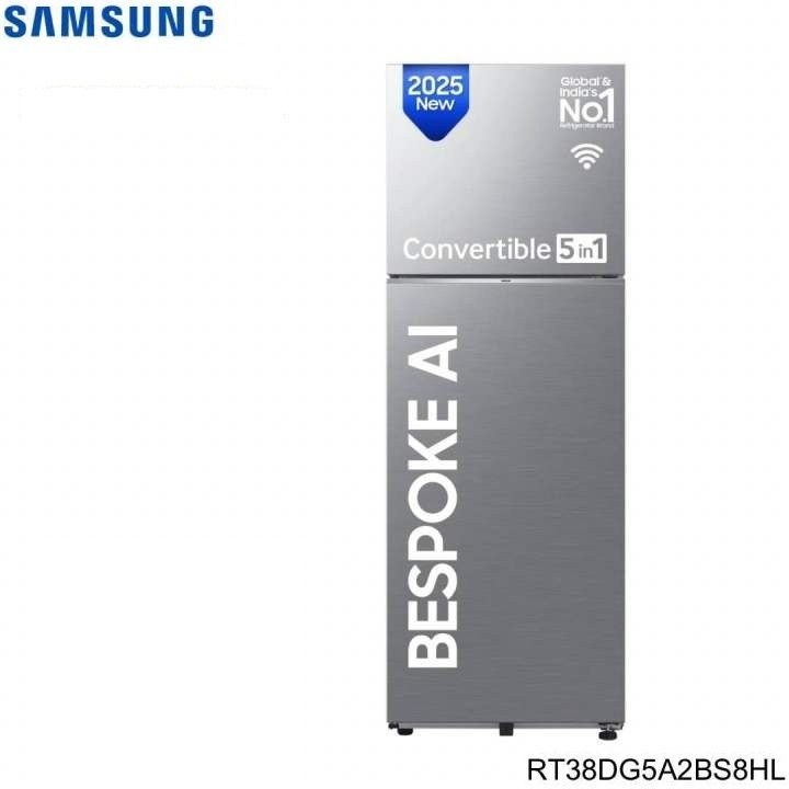 SAMSUNG RT38DG5A2BS8IM 350 litre Bespoke Double Door AI WIFI Refrigerator