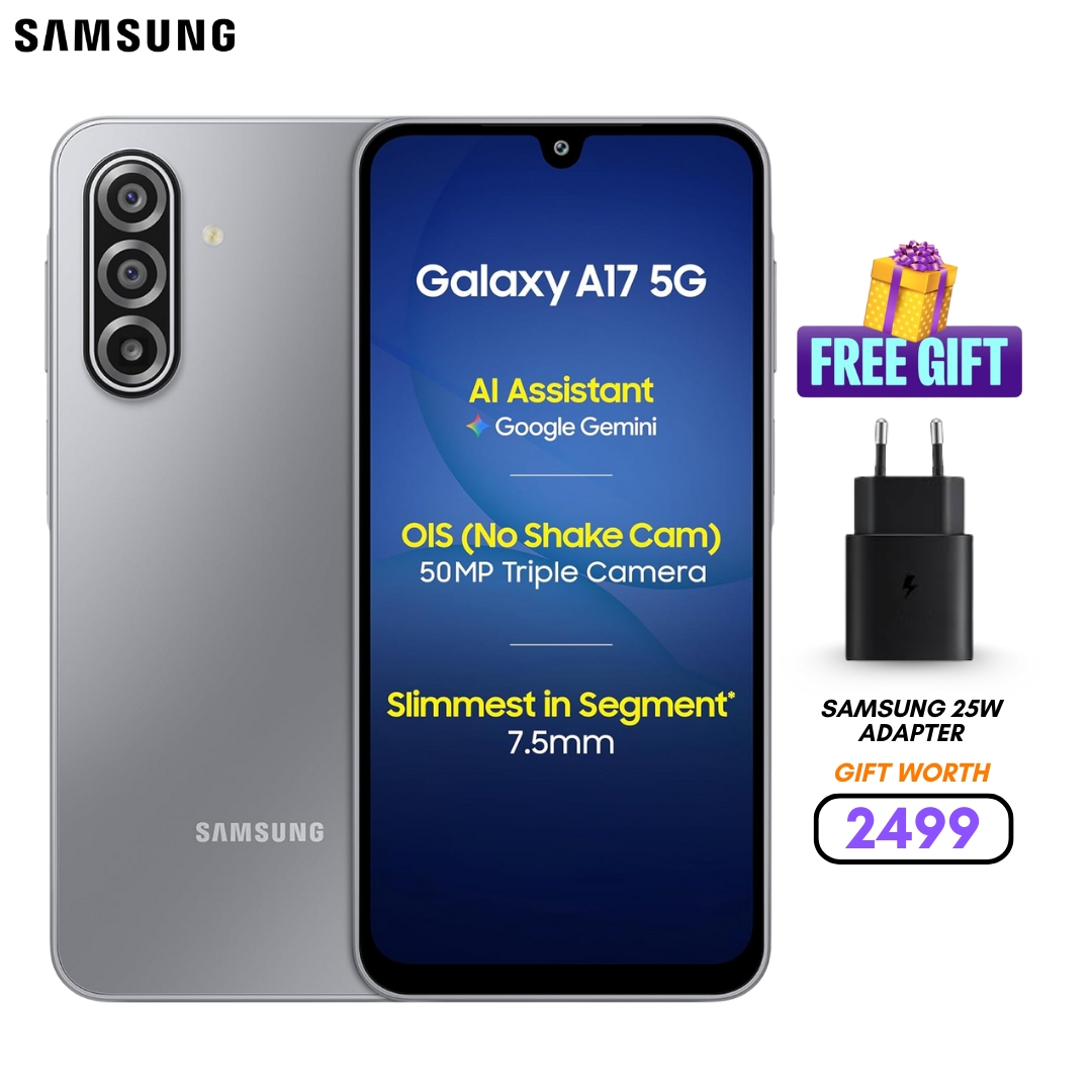 Samsung Galaxy A17 5G (8GB/256GB) | 6.7" S-AMOLED Display | 50MP Main Camera | 5000mAh Battery