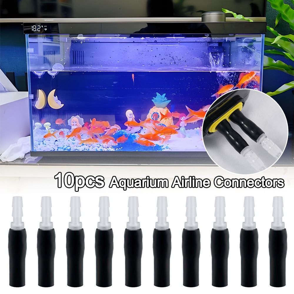 Safe Plastic Aquarium Airline Connectors Anti-collapse Durable Air Pump Connectors Aquarium Fish Oxygen Connector Air Pump Accessories