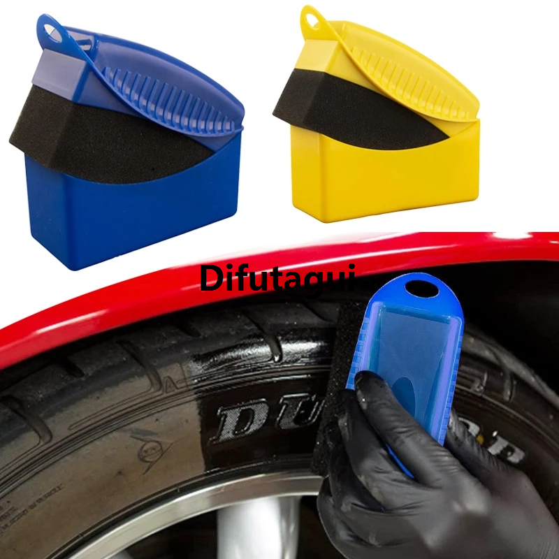 Difutagui Car Wheel Polishing Waxing Sponge Brush ABS Plastics Washing Cleaning Hot Selling Tire Contour Dressing Applicator Pads Detail Accessories