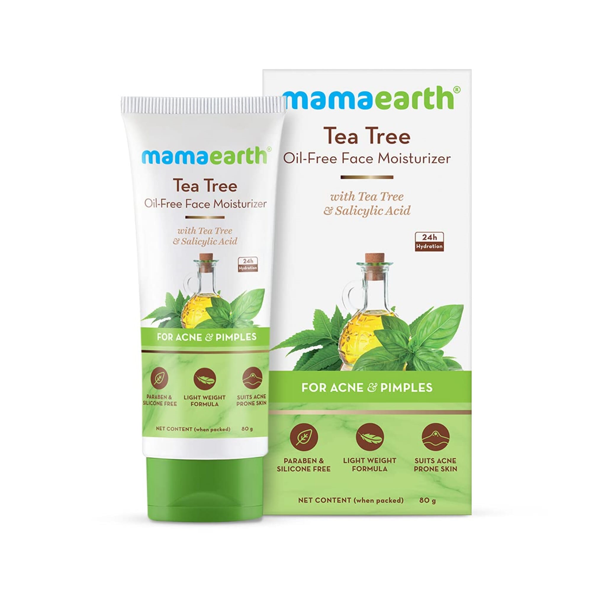 Mamaearth Tea Tree Oil-Free Moisturizer 80g