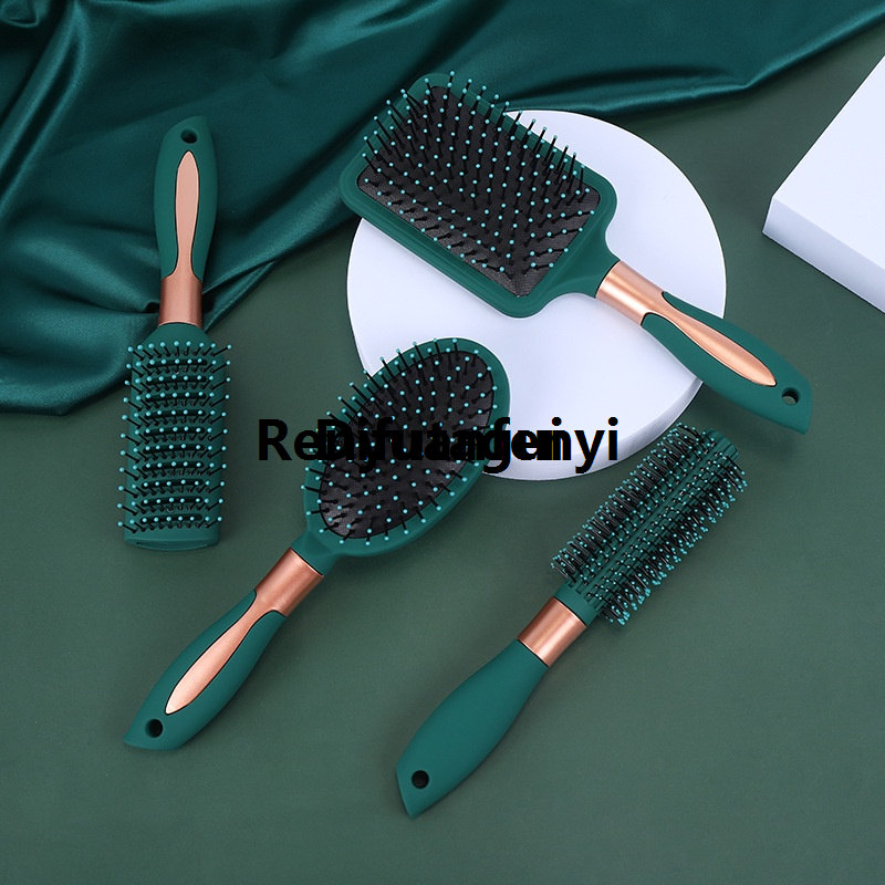 Difutagui Barber Hair Brush Anti Static Massage Oval Comb With Silicone Cushion Hot Selling 2025 Base Detangling Brush Round Hair Brush Vent Hair Brush
