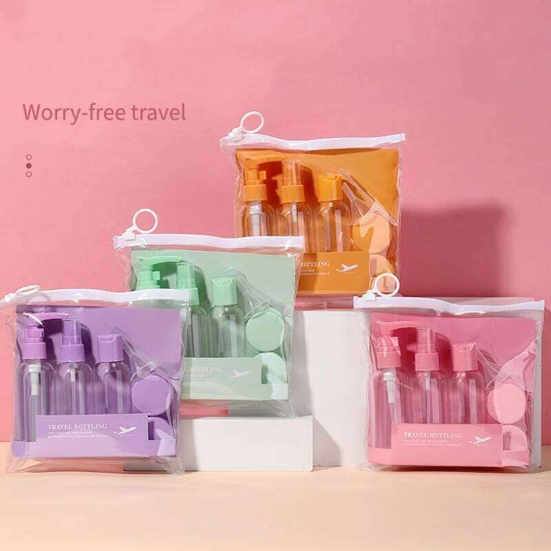 6PCS Split Bottle Set Cosmetics Lotion Shampoo Bath Gel Toothpaste Sslit Portable Waterproof Seal Travel Supplies 30ml