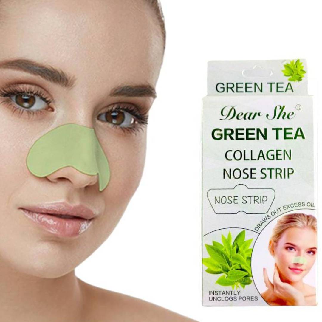 Green Tea Collagen Nose Pore Cleansing Strip Blackhead Removal Nose strips