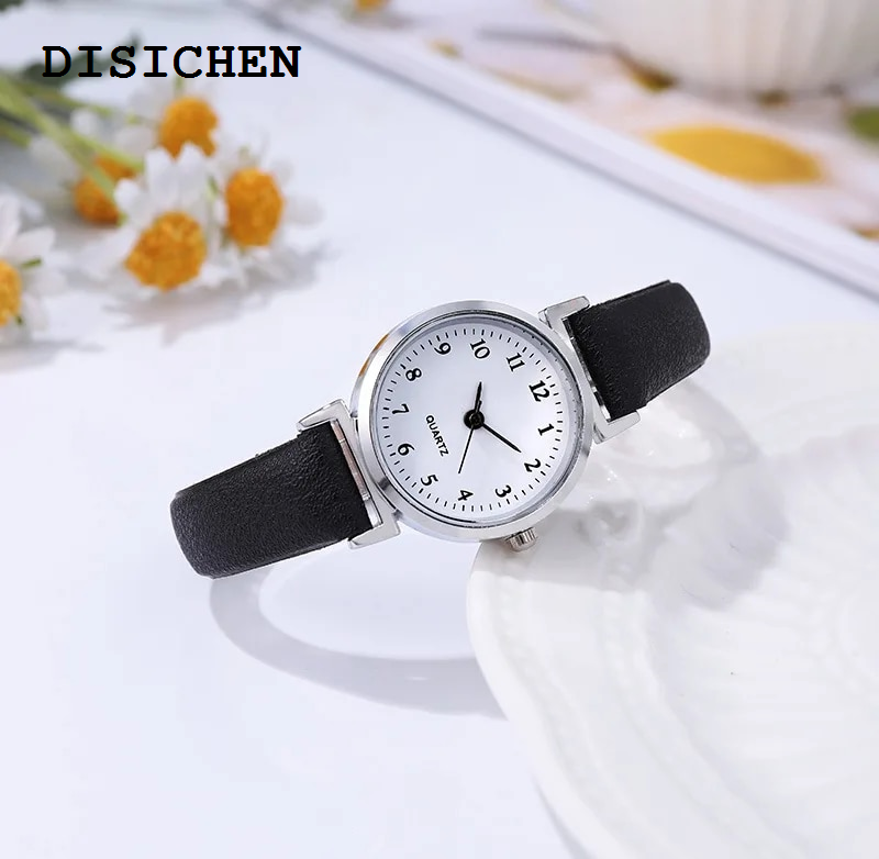 DISICHEN Bargain price Hight Quality Brand Quartz Watch Ladies Luxury Fashion Small Dial Casual Watches Leather Wristwatch for Women Relojes Para Mujer