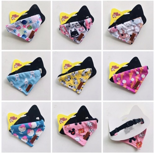 Dog Cat Bandana | Pets Animal Adjustable Scarf - Small Size