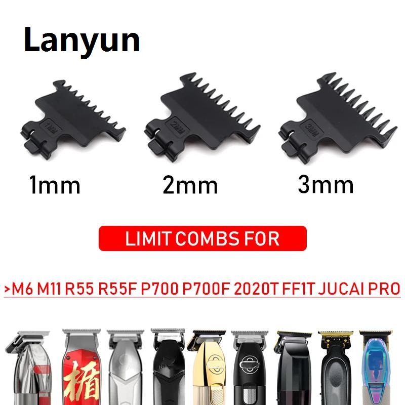 Lanyun 3 Pcs Professional Hair Trimmer Limit Comb Universal Guards for Fifty percent discount Madeshow M6 M11 R55 R55F P700 P700F JRL 2020T FF1T JUCAI PRO